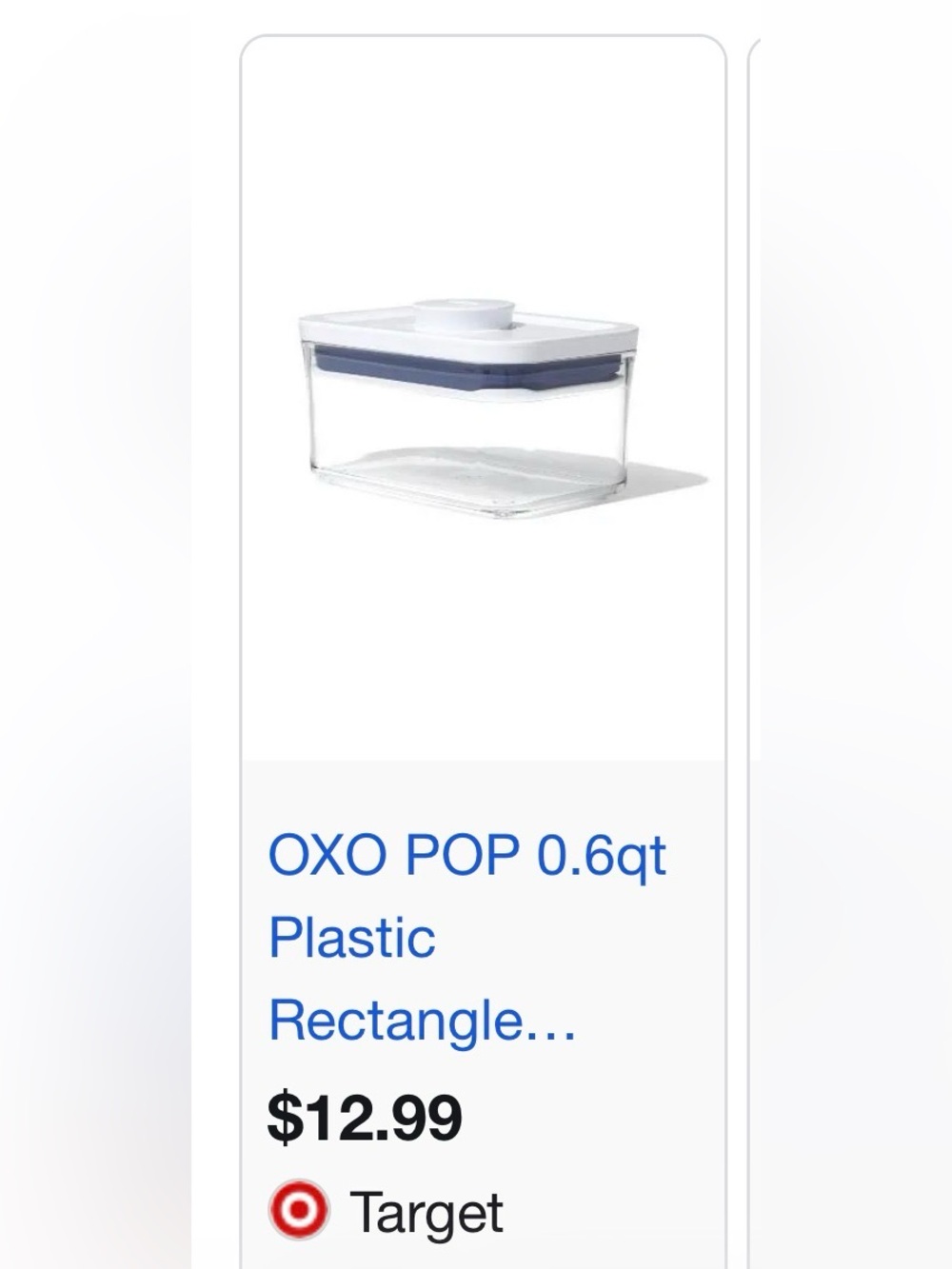 OXO Good Grips 0.6 Qt Pop Containers - set of 3